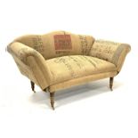 20th century Victorian style drop arm two seat sofa,