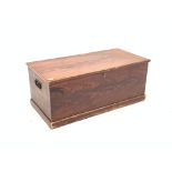 Victorian scumbled pine blanket box,