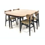 Mid 20th century vintage G-Plan teak extending dining table,
