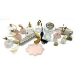 Edinburgh crystal and other glass scent atomisers,