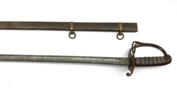 Victorian cavalry officer's sword, the slightly curving 87.