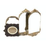 Pair 20th century upright wall mirrors,