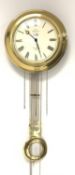 Sewilles of Liverpool - 20th century brass cased wall clock,