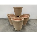 Terracotta planters of different sizes,