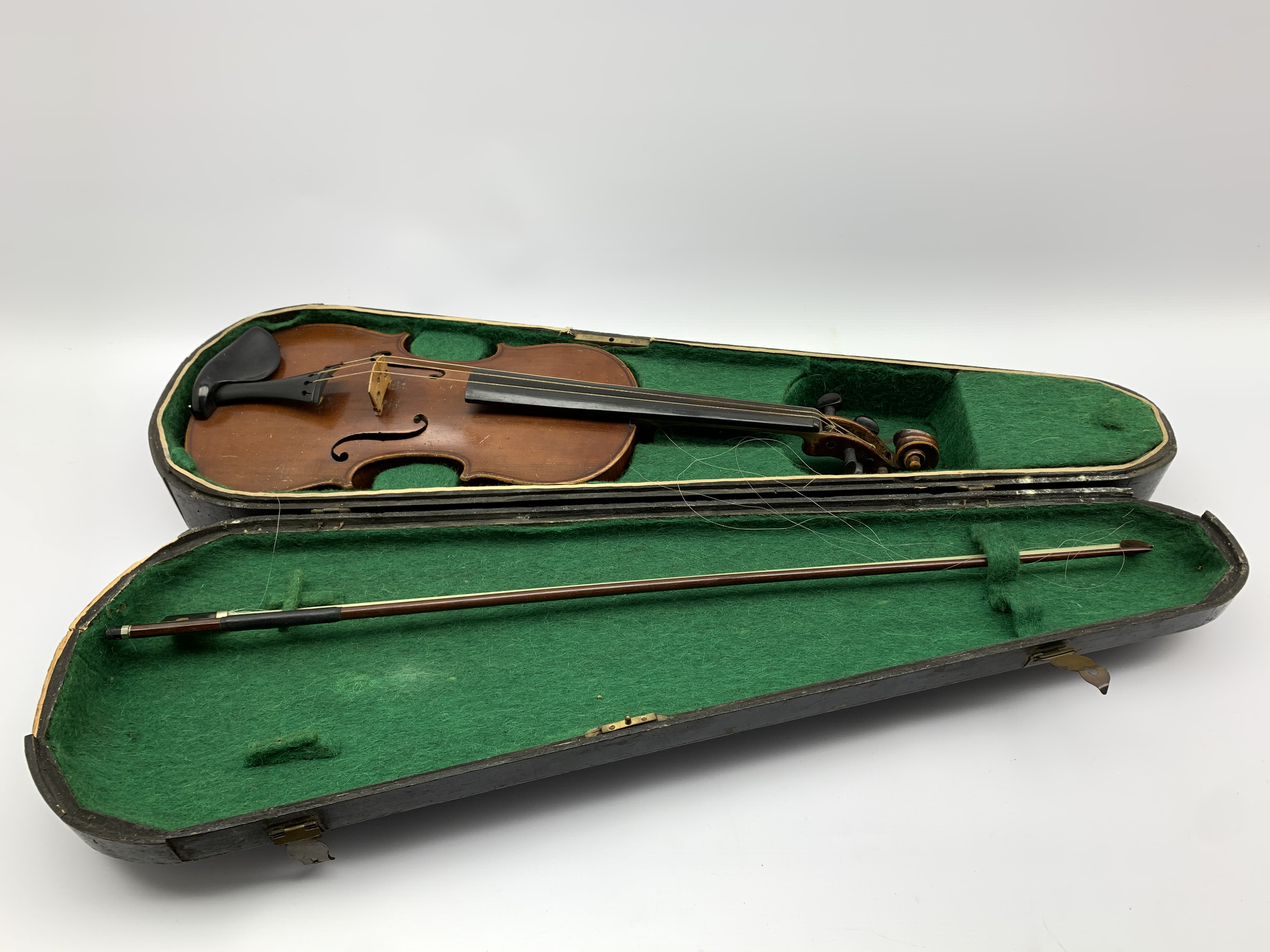 Violin, stamp to the inside reading 'The Maidstone', L60cm, - Image 2 of 4