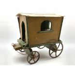 Wooden model of a Gypsy Caravan,