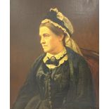 English School (19th century): Half Length Portrait of a Lady,