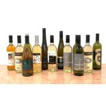 Mixed white wine including Villa Rubini Pinot Grigio Blush, Long Tail, Piedra Luna etc,