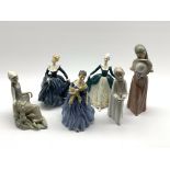 Three Royal Doulton figures of ladies, 'Fragrance' HN 2334,