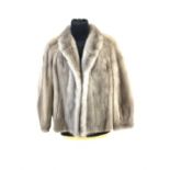 Grey mink evening cocktail jacket,