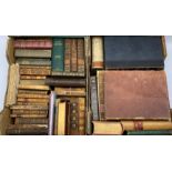 Mostly 19th Century and later books including leather bound examples,