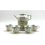 Royal Doulton Art Deco style tea set,