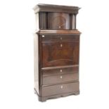 19th century rosewood secretaire,