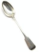 William IV silver fiddle pattern basting spoon engraved with initial 'D' London 1834 Maker William