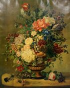 After A Weiss - Still life of a vase of flowers,