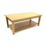 Modern hardwood coffee table,