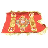 'The North Somerset Yeomanry XLIV Royal Tank Regiment' battle honours standard,