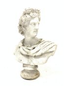 Fibreglass bust of Adonis,