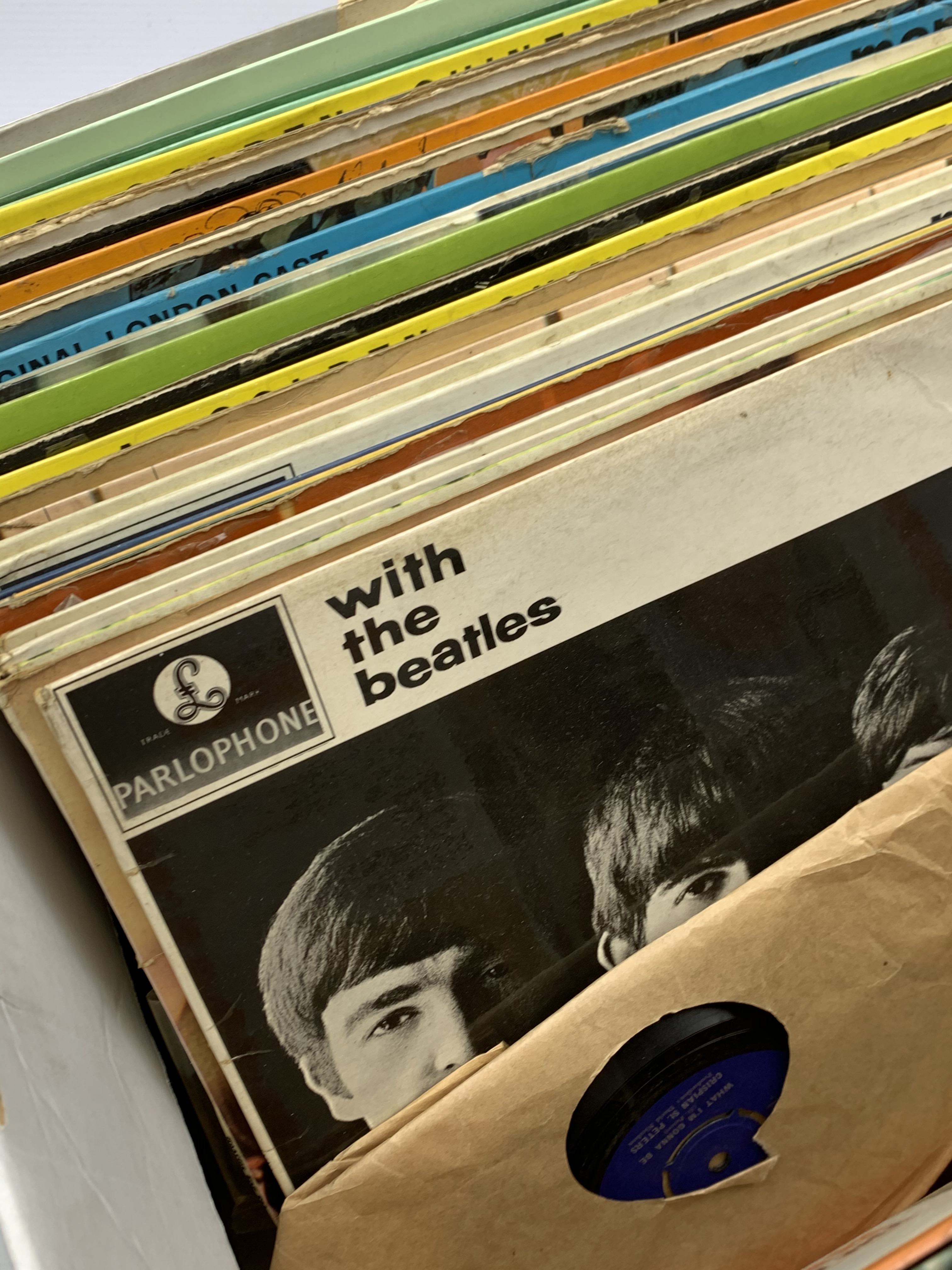 Vinyl LPs including The Beatles 'with the beatles', 'Beatles For Sale' and 'A Hard Day's Night', - Image 3 of 4