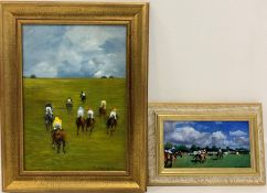 David 'Mouse' Cooper - 'Newmarket 2008' oil on canvas,
