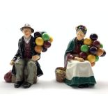 Royal Doulton figure 'The Old Balloon Seller' HN 1315 and another 'The Balloon Man' HN 1954 (2)