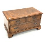 Burr walnut tv cabinet,