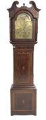 Early 19th century inlaid mahogany longcase clock,