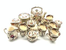 Mason's Ironstone 'Mandalay' pattern tea set comprising twelve cups and saucers, six tea plates,