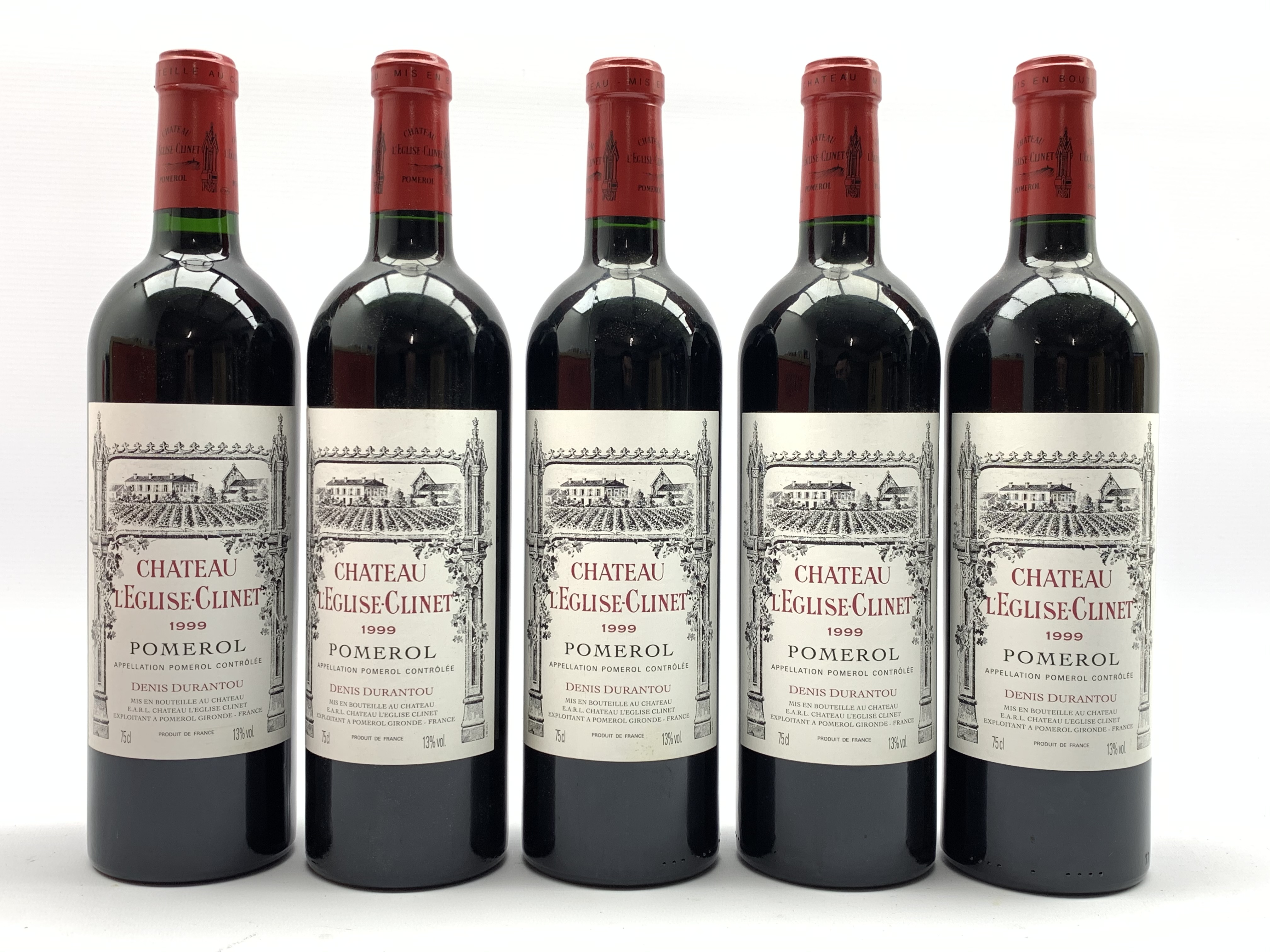 Chateau L'Eglise-Clinet Pomerol 1999 five bottles Condition Report & Further Details