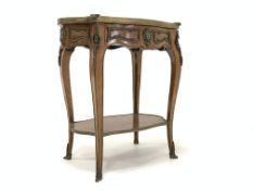 Late 19th century French style Kingwood occasional table,