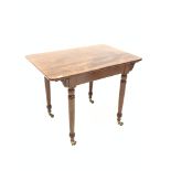 Victorian mahogany side table with concealed frieze drawer, stamped 'Taprell, Holland and Sons,