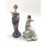Two Royal Doulton figures 'Summer's Day' HN 2181 and 'Harmony' HN 2824 Condition Report &