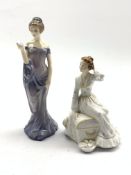 Two Royal Doulton figures 'Summer's Day' HN 2181 and 'Harmony' HN 2824 Condition Report &