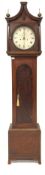 19th century mahogany longcase clock,