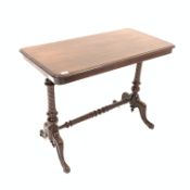 Victorian mahogany stretcher table,