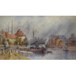 William James Boddy (British 1831-1911): 'Skeldergate Ferry York', watercolour