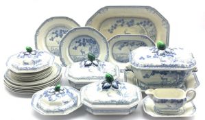 Royal Doulton 'Kang-He' pattern part dinner service including soup tureen with cover and stand,