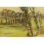 John Charles Moody (British 1884-1962): Wooded Landscape,