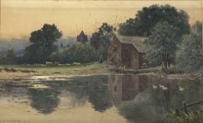 Reginald Aspinall (British 1858-1921): 'The Village Mill Pond',
