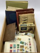 Collection of Great British and World stamps in albums and loose including various Queen Victoria