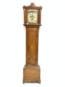 19th century walnut longcase clock,