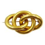 Victorian 15ct gold link brooch