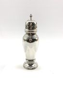 Silver vase shape sugar caster with pierced cover Birmingham1941 Maker Poston and Co 6.8oz