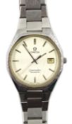 Omega Seamaster gentleman's quartz stainless steel bracelet wristwatch