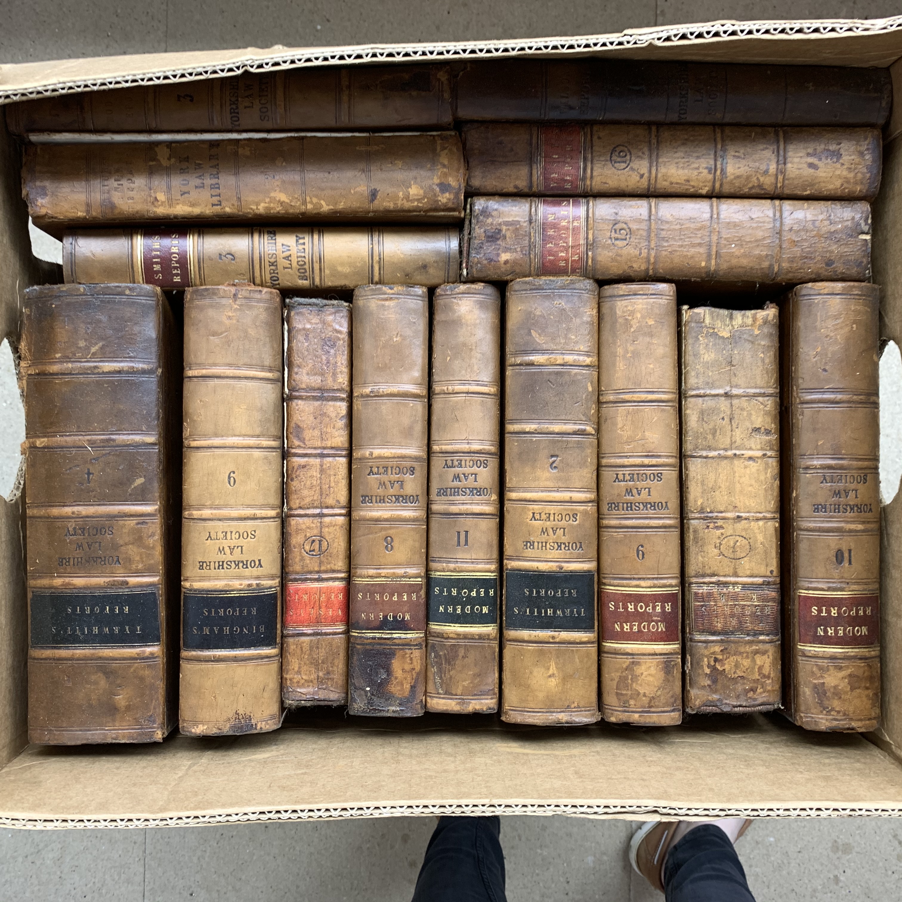 Collection of leather bound legal works including Tyrwitts Reports, Marshalls Reports etc (54) - Image 6 of 7