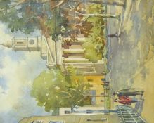 Angela Stones (British 1914-1995): 'St Peters Church, Eaton Square, London' and 'Chelsea Old Church