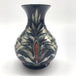 Moorcroft Snake Head pattern vase designed by Rachel Bishop, H16cm