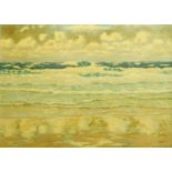 George Fagan Bradshaw (British 1887-1960): Waves Breaking on the Shoreline, oil on panel signed 52c