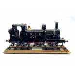 Scale model of L.N.E.R. 0-6-0 locomotive, Class J71 No. 453 with painted livery constructed by N Do
