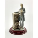 Lladro figure 'The Attorney' on a wooden base No. 5213 H34cm